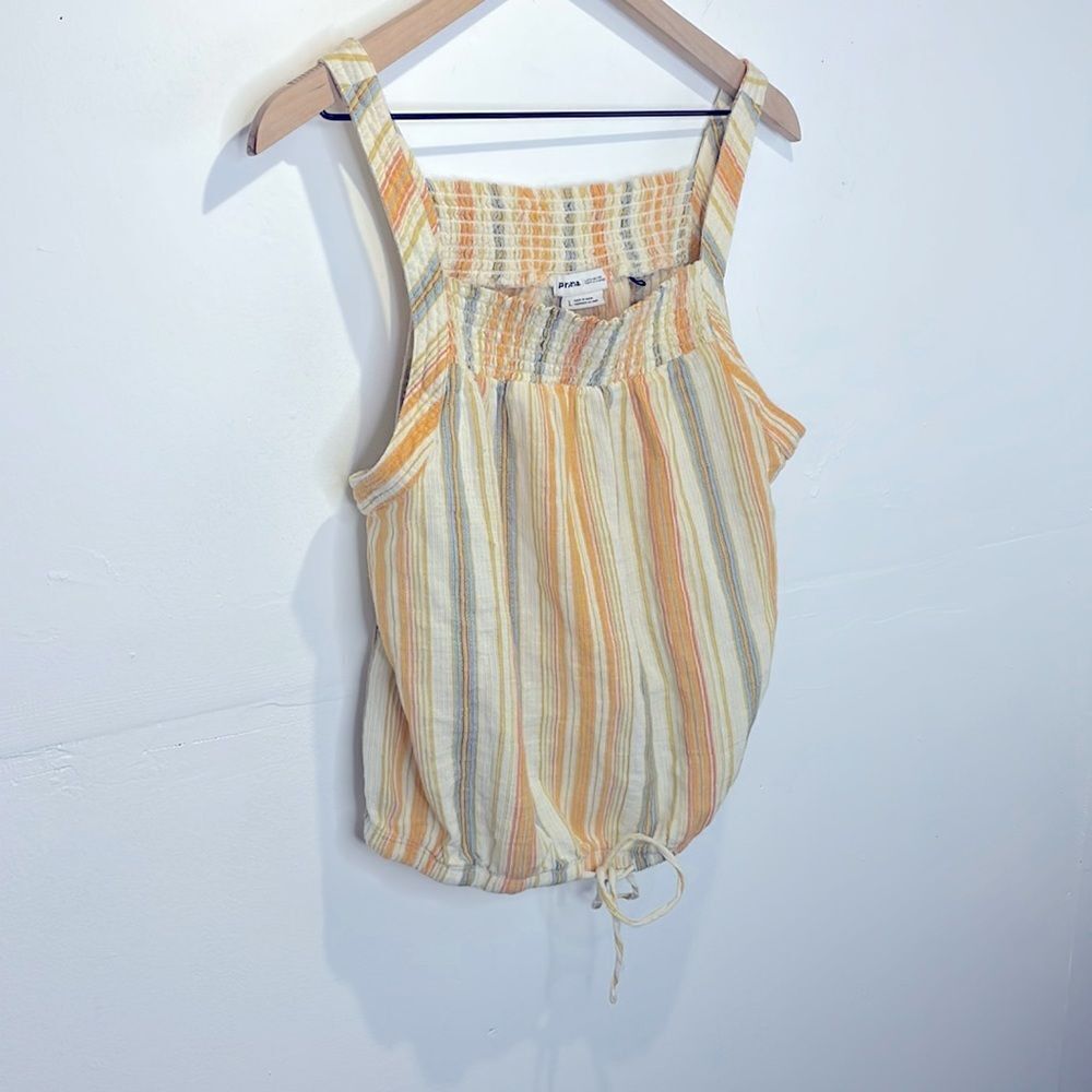 Prana Women Little Palm Cami (L) Leapfrog Stripe - Picture 2 of 9